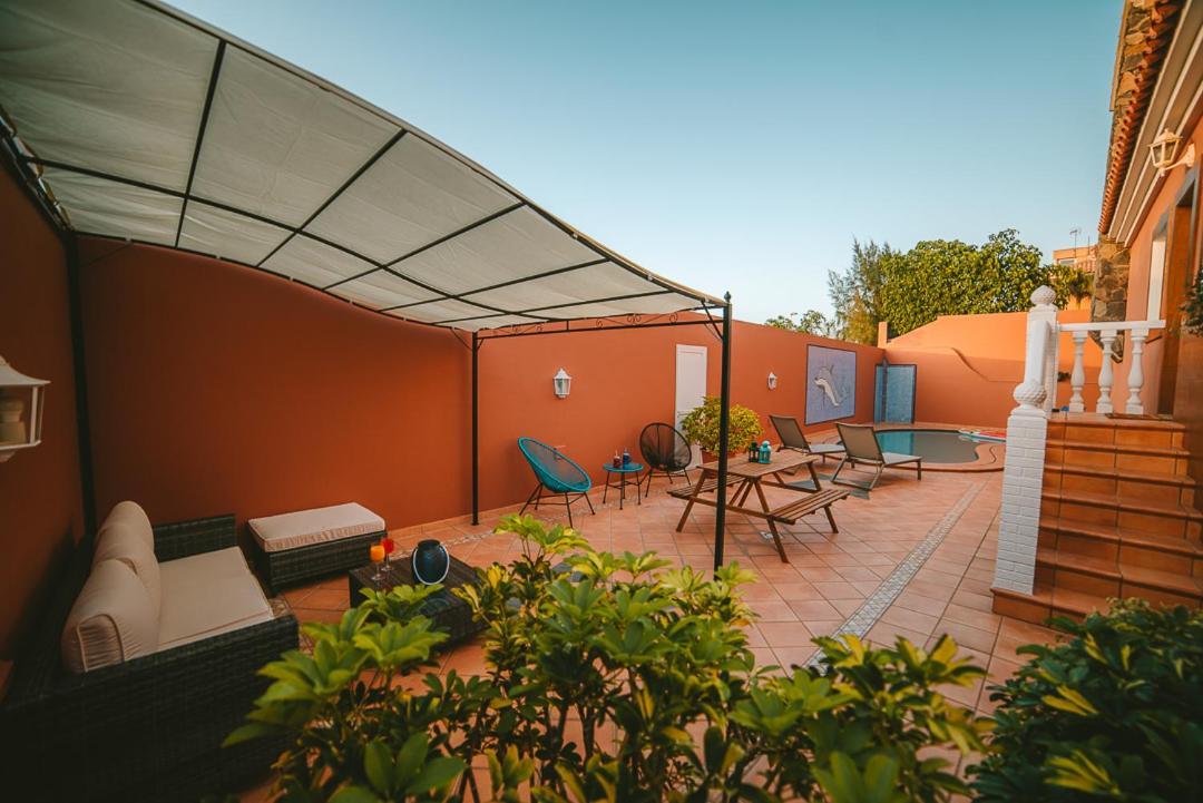 Villa Morada Sonneland Con Piscina Privada Climatizada 马斯帕洛马斯 外观 照片